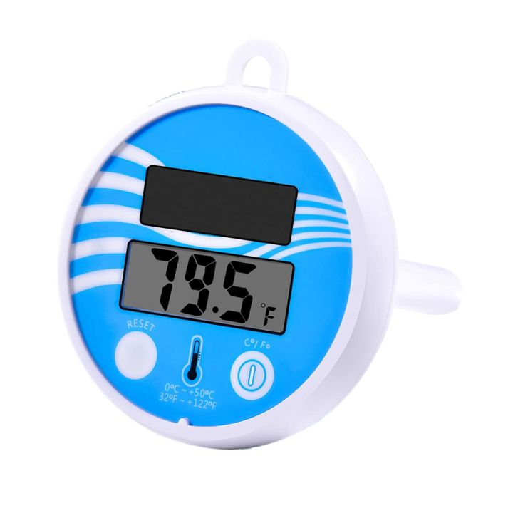Red Floating Pool Thermometer Water Temperature Monitor For Swimming Pools Hot Tubs Baths Accurate Easy Read Display Compact Design 5ml Capacity 1 69 Oz