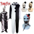 Art The Clown Cosplay Movie Terrifier 2 Art The Clown Cosplay Costume Jumpsuit Mask Halloween Costumes Mask for Men Women. 