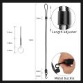 Hand-woven Black Brown Badge Holder Lanyard Adjustable PU Leather ID Tag Working Permit Pass Work Employee's Card Neck Strap. 