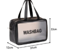 Washbag Transparent Toiletry Bag – Large Size | Portable Travel Organizer for Men and Women | Practical Storage Pouch PVC Waterproof Stain Resistant Makeup Cosmetic Bag – 1Pcs. 