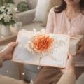 Surprise Romantic Pop Up 3D Rose Flower Card Paper Sculpture Elegant Romantic Wedding Card Blessing Folding Valentines Day Card For Wife Mother Sister. 