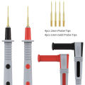 P1503B Multimeter Test Leads Kit, Digital Multimeter Leads with Alligator Clips Replaceable Multimeter Probes Tips Set. 