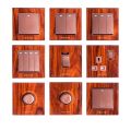 Kevilton Switches and Sockets | Nature Series | Mahogany | Kevilton Brand | Lifetime Warranty. 