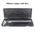 6" 150mm 8'' 200mm Stainless Steel Digital Caliper Electronic Micrometer Vernier Calipers Measuring Tool-200mm with box. 