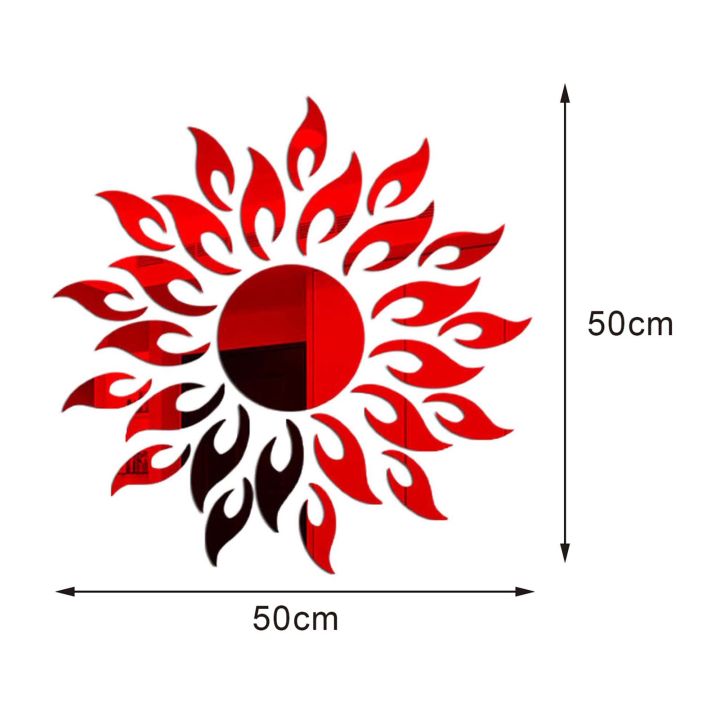 Wall%20Sticker%20Sunflower%20Shape%20Home%20Decor%20Acrylic%20Decorating%203D%20Mirror%20Background%20Ornaments%20for%20Living%20Room%20-%20Image%207