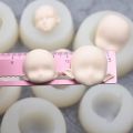 Elf silicone Q version face face mold ultra-light clay soft pottery face mold bjd silicone fairy ears baby face. 