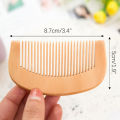 1Pc Natural Peach Wood Comb Close Teeth Anti-static Head Massage Beard Hair Care Tool Beauty Accessories Barber Women's Hairdres. 