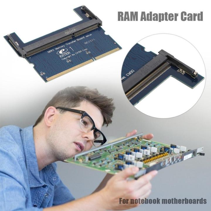 DDR2/DDR3%20Laptop%20SO%20DIMM%20to%20Desktop%20DIMM%20Adapter%20Memory%20RAM%20Adapter%20Card%20-%20Image%203