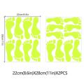 Luminous Footprint Stickers Decals Glow In The Dark Stickers Boy Girl Gift PVC Foot Floor Wall Sticker Home Decor Accessories. 