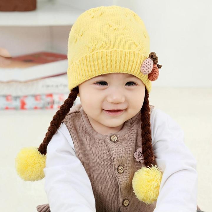 %E3%80%90BestGO%E3%80%91Cute%20Kids%20Toddler%20Girls%20Baby%20Winter%20Braid%20Crochet%20Knit%20Hat%20Beanie%20Hairball%20Cap%20/(3M-12M)%20MZ0691%20children's%20cartoon%20strawberry%20braids%20hair%20ball%20wool%20knit%20cap%20hat%20ear%20-%20Image%205