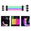 Pc Case Extension Rgb Cable Computer Motherboard Power Supply Color Line 5v 8pin Argb Lighting Strip Streamer Transfer Adapter. 