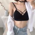 IELGY Simple and simple color wrapped chest underwear small camisole. 