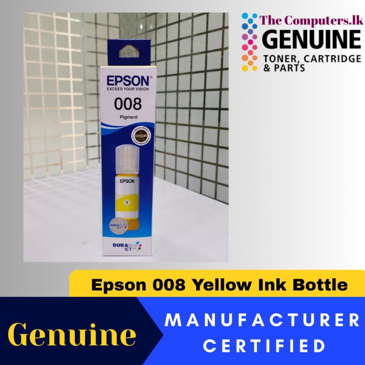 Epson 008 Original Ink Yellow | Daraz.lk