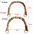 DIY Handmade Detachable Bamboo Purse Handles With Buckle 15.5CM Bamboo Bag Handles Handbag Band Handle Handbags. 