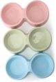 Small Double Bowls Cute Multi-Purpose Candy Colour Puppy Dog Rabbit Cat Food Bowl Pets Food Bowls Food Dish Pet Feeders Water Bowl Cat Bowl Feeder Travel Bowl Cat Plate Pet Plate Dispenser Pets Food Bowl Feeder Cat Dish Pet Dish Food Grade Plastic Cats. 