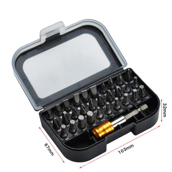 %E3%80%90TrendGlobe%E3%80%9131Pcs%20Screwdriver%20Bit%20Set%20Slotted/Philips/Pozi/Hex/Torx%20Head%20with%2060mm%20Quick%20Release%20Hex%20Chuck%20Extension%20Adapter%20-%20Image%207