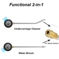 High Pressure Car Wash Chassis Water Broom with 45 Degree Angle Bar Under Carriage Cleaner Water Broom. 