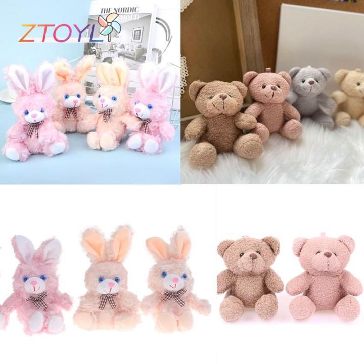 Teddy Rabbit For Girls 10/20cm Cute Teddy Bear Rabbit Plush Toy Dolls Patch Bear Soft Stuffed ...
