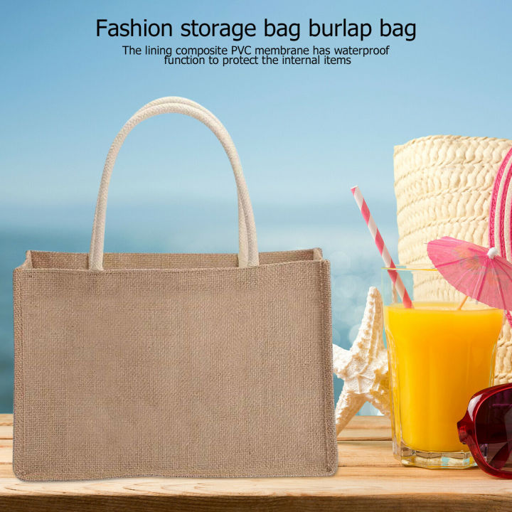 Burlap%20Tote%20Bags%20Blank%20Jute%20Beach%20Shopping%20Handbag%20Gift%20Bags%20With%20Handle%20-%20Image%205