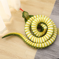 Stuffed Animal Cobra Snake Plush Stuffed Python Cobra Doll Prank Prop Animal Party Decoration Gift High Guality Green. 