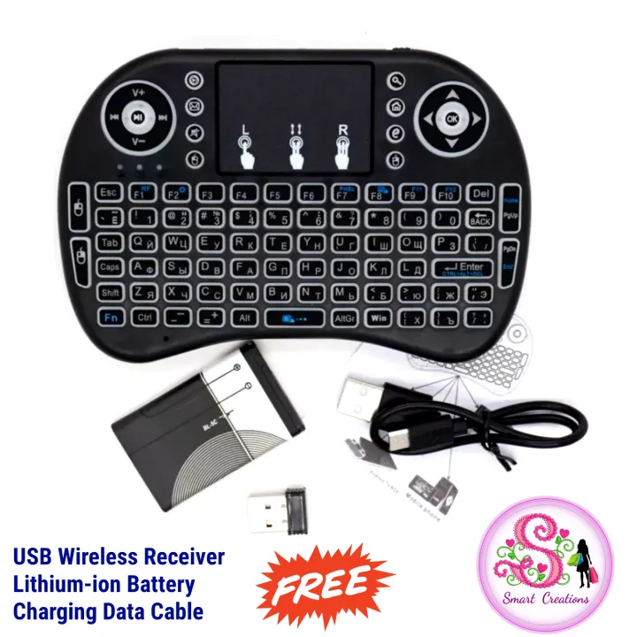 Backlight%20Mini%20Wireless%20i8%20Keyboard%20With%20Lithium-ion%20Battery%20-%20Image%203