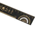 Printed circuit board ruler printed -plated R-4 25 cm for electronics enthusiasts measuring inches and millimeters.. 