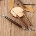 6PCS Sculpting Tool Pottery Tools Wood Handle Pottery Set Wax Carving Sculpt Smoothing Polymer Shapers Pottery Clay Ceramic Tool. 