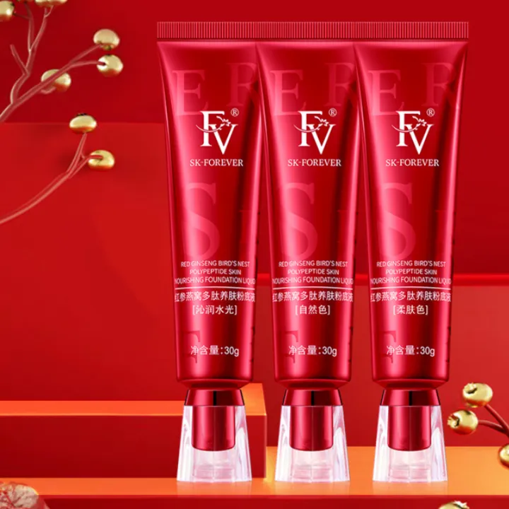 FV%20Red%20Ginseng%20Bird%20'S%20Nest%20Polipeptida%20Skin-Nourishing%20Liquid%20Foundation%20Long-Lasting%20No%20Makeup%20Concealer%20Oil%20Control%20Waterproo%20-%20Image%202