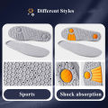 1Pair Basketball Sports Insoles Shock Absorption Sweat-absorbing Breathable Air Cushion PU Soft Shoe Pads for Women Men Insole. 