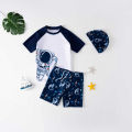 Yfashion 3 Pieces Swimming Suit For Kids Split Quick-drying Professional Swimsuit For Boys Girls Aged 5-12. 