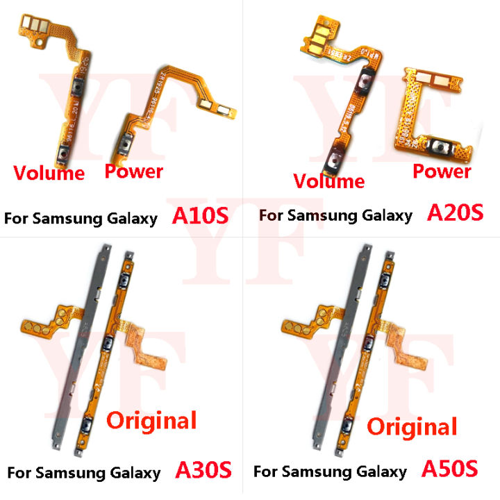 For Samsung Galaxy A10S A20S A30S A50S A70S A9 2018 Power ON OFF Volume Up Down Side Button Switch Key Flex Cable