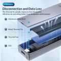 ORICO 40Gbps M.2 NVMe SSD Enclosure USB4 PCIe3.0x4 USB C Aluminum External Adapter Compatible with Thunderbolt 3 4 Tool Free. 