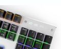 Metoo Gaming Mechanical Keyboard 87/104 Anti-ghosting Luminous Blue Red Black Switch Backlit LED wired Keyboard Russian sticker. 