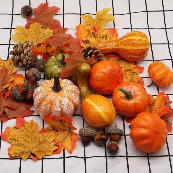 NYT%20Fake%20Artificial%20Mini%20Pumpkin%20Gourd%20Acorn%20Berries%20Maple%20Leaf%20Foam%20Pumpkin%20For%2050Pcs%20Halloween%20Thanksgiving%20Decorations%20-%20Image%205
