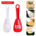 Houseeker Japanese Cooking Spoon Multi-Function Potato Masher Garlic Press Colander Grating Kitchen Auxiliary Food Gadget. 