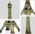 Paris Eiffel Tower Figurine Statue - Metal Crafts Vintage Model Miniatures Decor Antiques Bronze Tone Travel Souvenir Valentine Gift. 