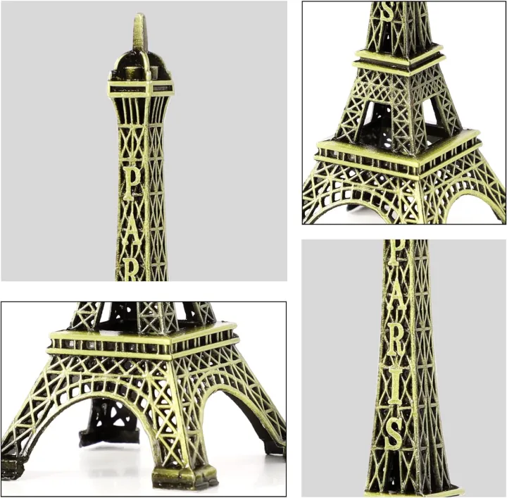 Paris%20Eiffel%20Tower%20Figurine%20Statue%20-%20Metal%20Crafts%20Vintage%20Model%20Miniatures%20Decor%20Antiques%20Bronze%20Tone%20Travel%20Souvenir%20Valentine%20Gift%20-%20Image%205