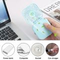 Portable USB Mini Fan- Handheld Cooling Fan Rechargeable Electric Fan, Handheld Fan With Phone Stand- Office household Desk Mini Fan TM. 