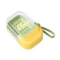Cartoon Dopamine Soap Box Leak-Proof Portable Plastic Soap Holder with Drain Tray Locking Buckle Soap Container Keep Soap Dry. 