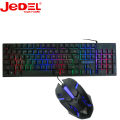 Jedel Gaming Wired colourful backlit RGB keyboard and mouse Beautiful lighting effect. 