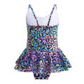 Girls Cotton Fish Scale Swimsuit Summer One-piece Suspender Swimwear For 4-9 Years Old Girls Cotton. 