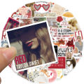 50PCS Singer Taylor Swift Stickers PVC Waterproof Different Decals For DIY Stationery Scrapbooking Guitar Laptop PS4 Skateboard Stickers for Girls Boys Gifts. 