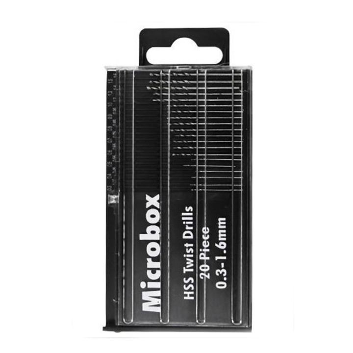 20pcs/set 0.3-1.6mm Mini Drill Bit High Speed Steel Twist Drill Bit Set