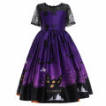 Halloween Cosplay Costumes for Girl Carnival Christmas Gothic Pumpkin Bat Children Birthday Prom Costume Princess Party Dresses. 