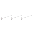 3X Long Stem Compost Soil Thermometer - Fast Response Stainless Steel 20 Inch - Measuring Probe - Fahrenheit and Celsius. 