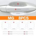 8pcs For MG HS ZS Car Door Handle Invisible Protector Universal Auto Door Bowl Protective Stickers. 