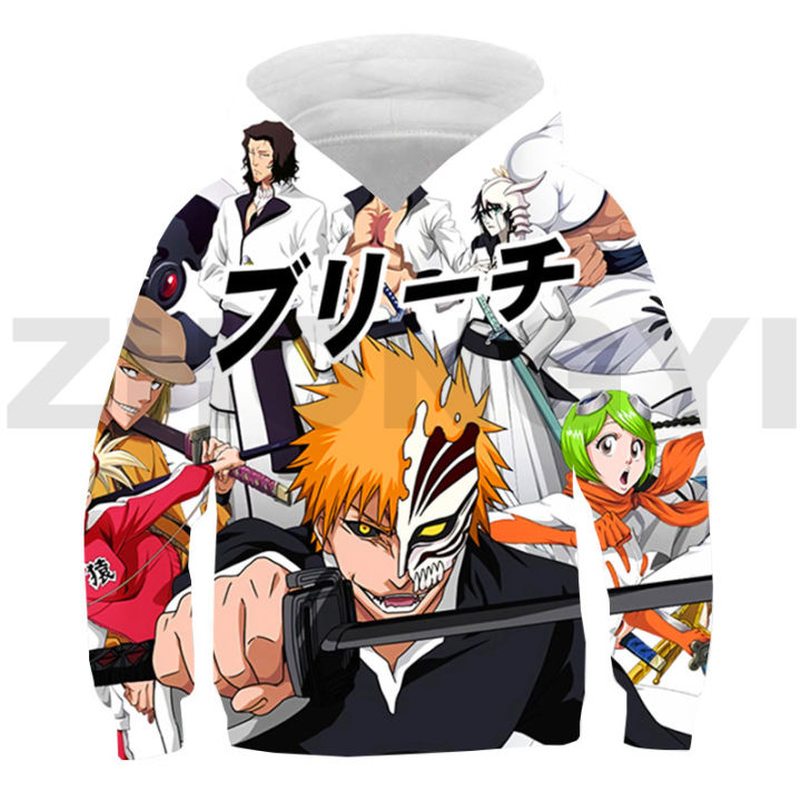 Anime 3D Print Bleach Hoodie Children Hip Hop Lounge Wear Merch Kawaii Cartoon Oversized Sweatshirt Tracksuit Men Long Sleeve Daraz.lk