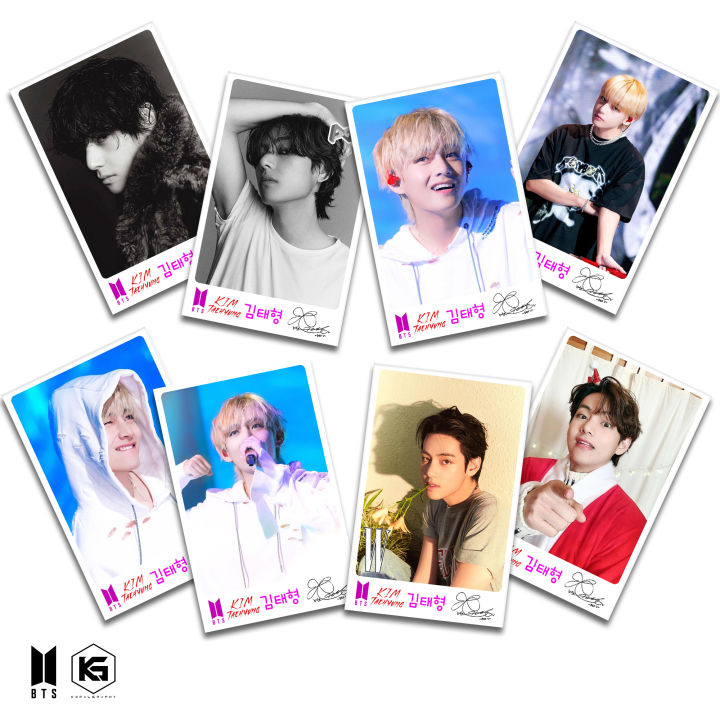 K-POP%20BTS%20Kim%20Taehyung%20%20High%20Quality%20Limited%20Edition%20Photocards%20with%20signature%20Collectible%20Glossy%20LOMO%20Cards%20by%20V%20Pack%2032pcs%20-%20Image%203
