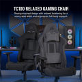 CORSAIR TC100 RELAXED FABRIC BLACK & GREY GAMING CHAIR. 