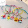 HP SpongeBob Series Round Bead Tassel Bracelet Adjustable Couple Bracelet Cartoon Cute Bracelet H. 